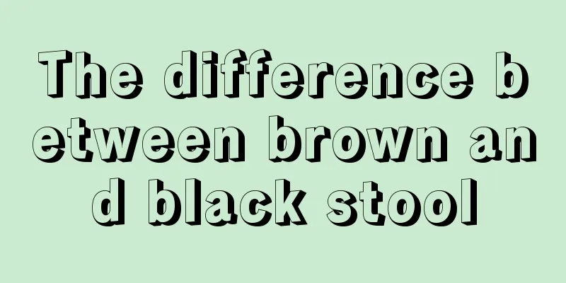 The difference between brown and black stool