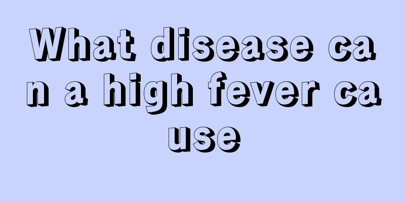 What disease can a high fever cause