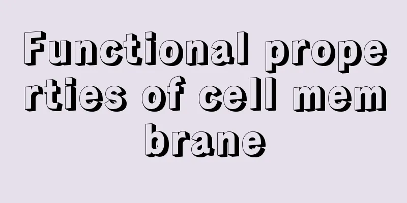 Functional properties of cell membrane