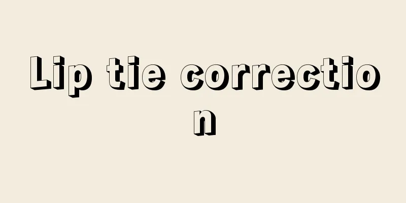 Lip tie correction