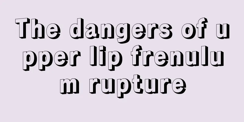 The dangers of upper lip frenulum rupture