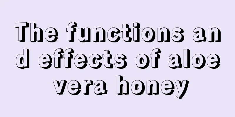 The functions and effects of aloe vera honey