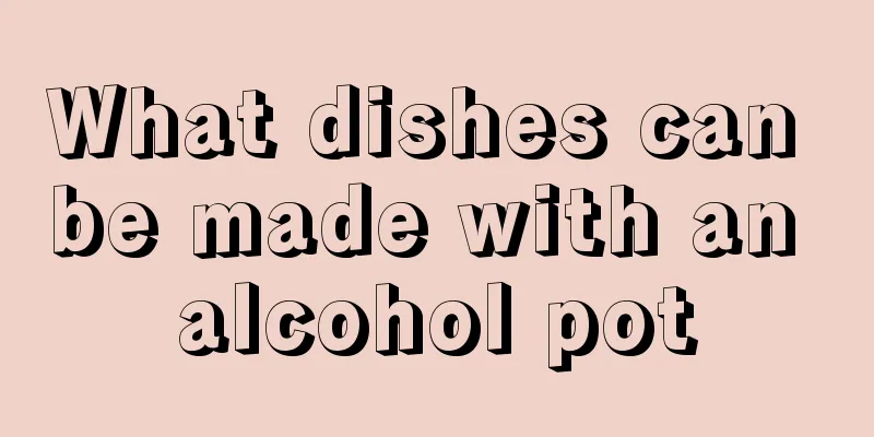 What dishes can be made with an alcohol pot