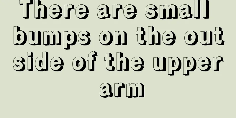 There are small bumps on the outside of the upper arm