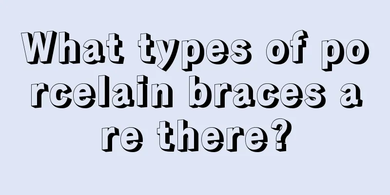 What types of porcelain braces are there?