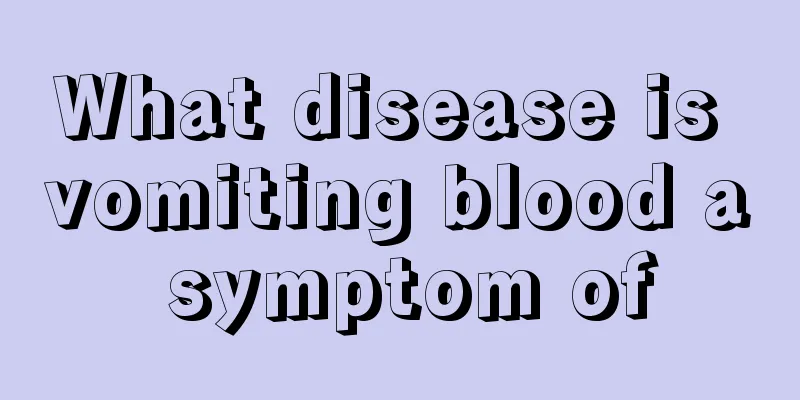 What disease is vomiting blood a symptom of