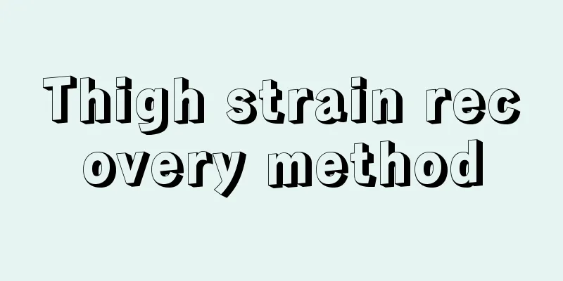 Thigh strain recovery method