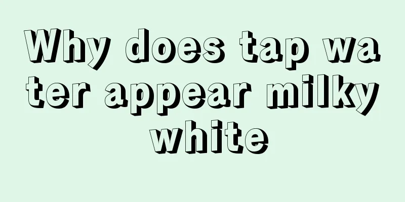 Why does tap water appear milky white