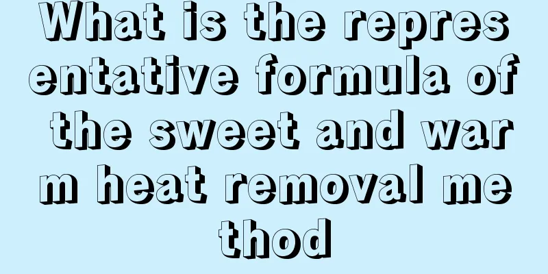 What is the representative formula of the sweet and warm heat removal method