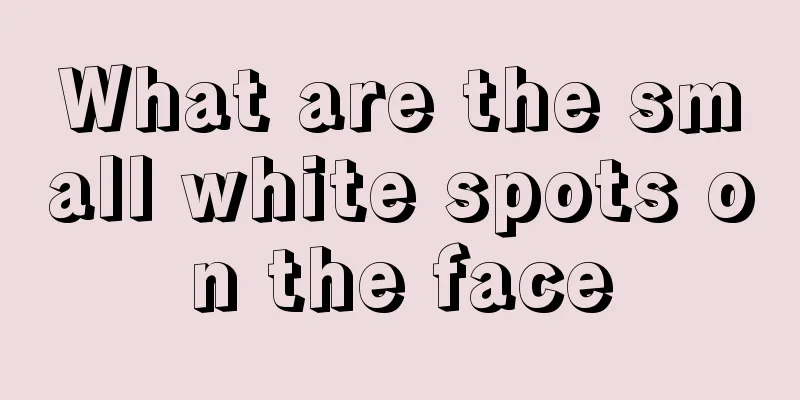 What are the small white spots on the face