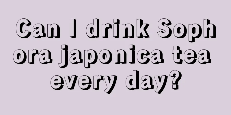 Can I drink Sophora japonica tea every day?