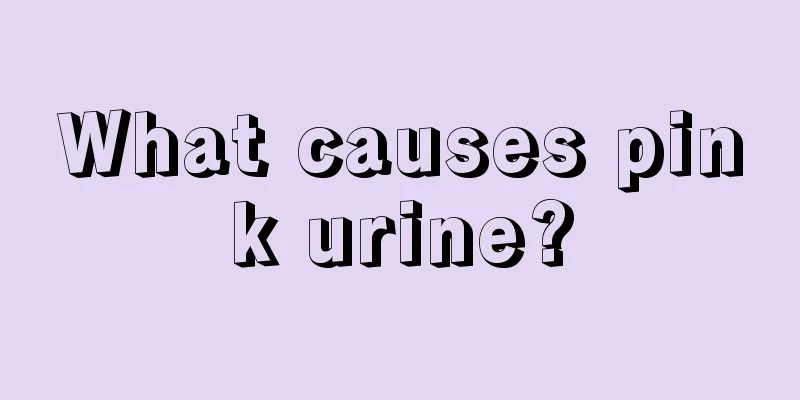 What causes pink urine?
