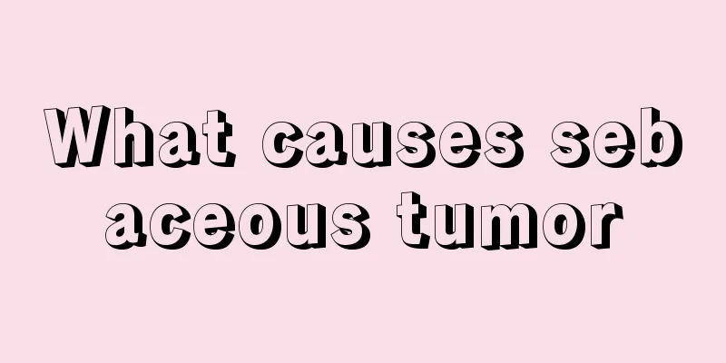 What causes sebaceous tumor