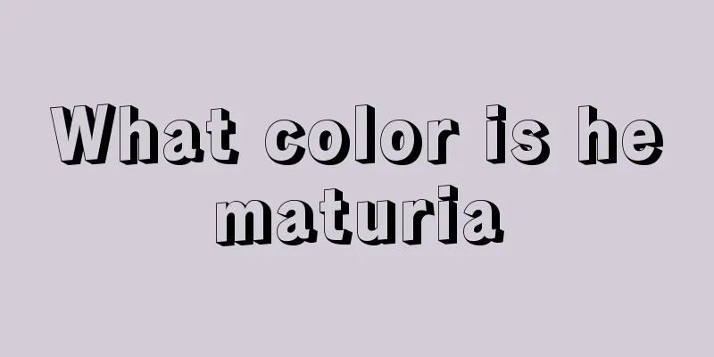 What color is hematuria