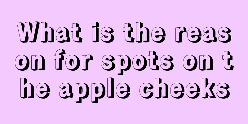 What is the reason for spots on the apple cheeks