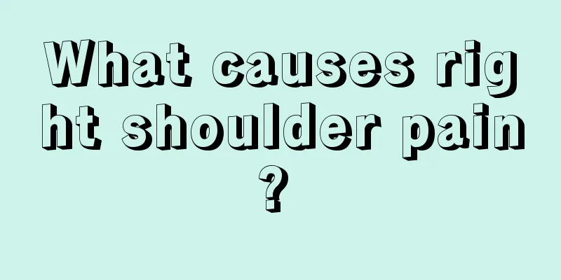 What causes right shoulder pain? 
