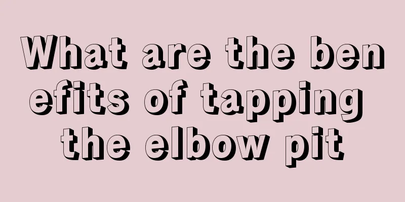 What are the benefits of tapping the elbow pit