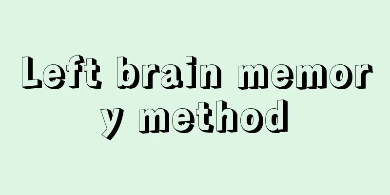 Left brain memory method
