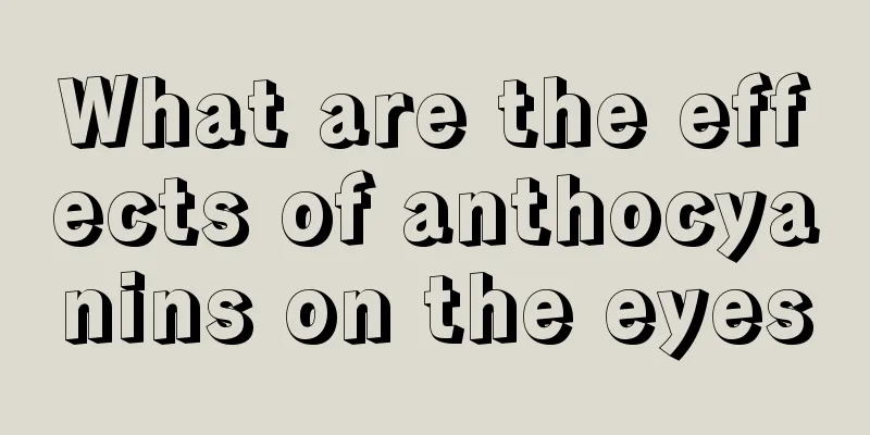 What are the effects of anthocyanins on the eyes