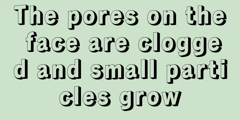 The pores on the face are clogged and small particles grow