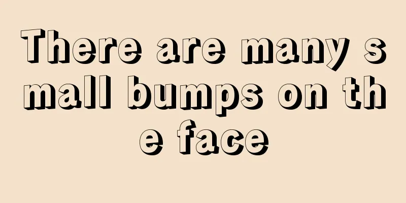 There are many small bumps on the face