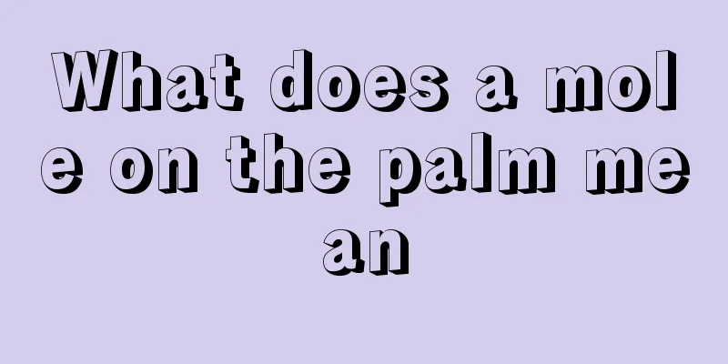 What does a mole on the palm mean