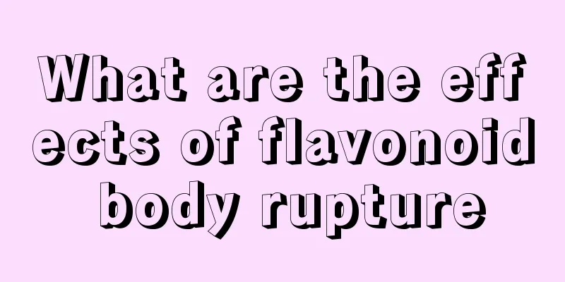 What are the effects of flavonoid body rupture
