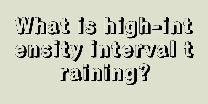 What is high-intensity interval training?