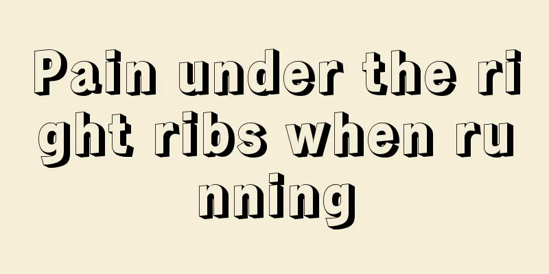 Pain under the right ribs when running