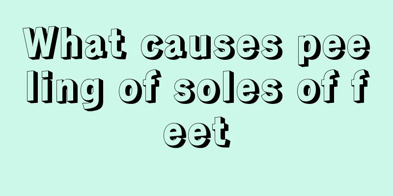 What causes peeling of soles of feet