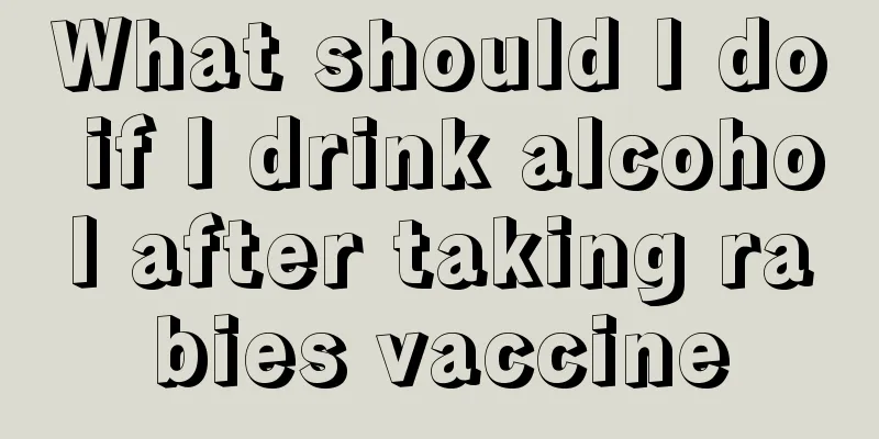 What should I do if I drink alcohol after taking rabies vaccine