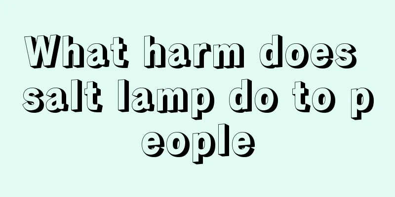 What harm does salt lamp do to people