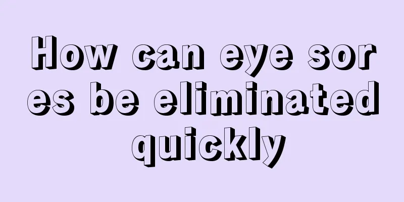 How can eye sores be eliminated quickly