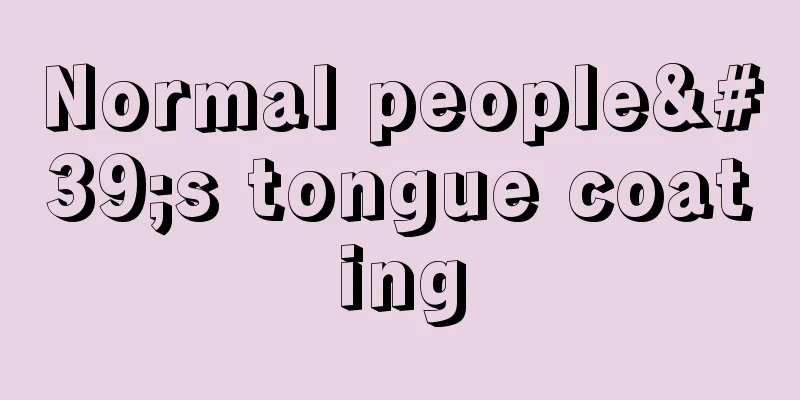 Normal people's tongue coating