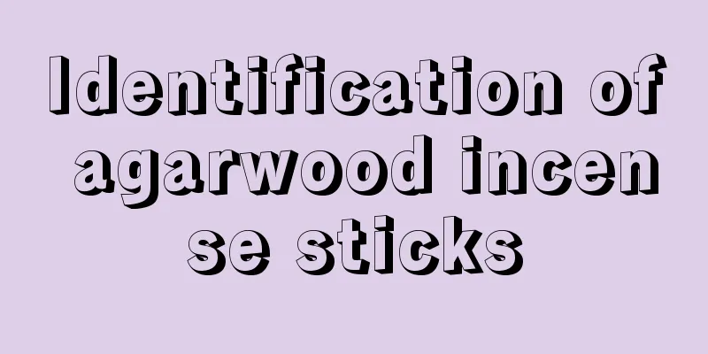 Identification of agarwood incense sticks