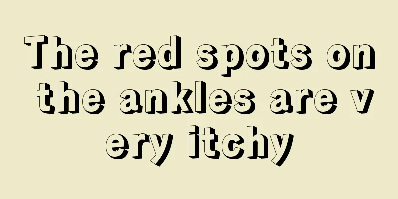 The red spots on the ankles are very itchy
