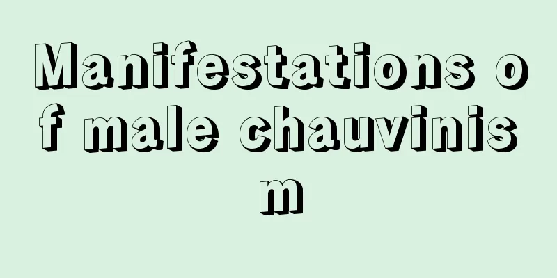 Manifestations of male chauvinism