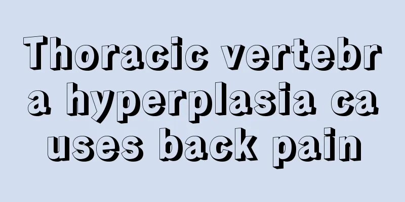 Thoracic vertebra hyperplasia causes back pain
