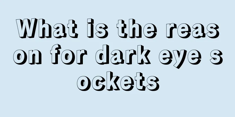 What is the reason for dark eye sockets