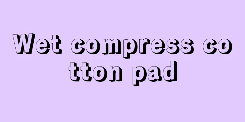 Wet compress cotton pad