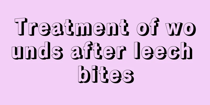 Treatment of wounds after leech bites