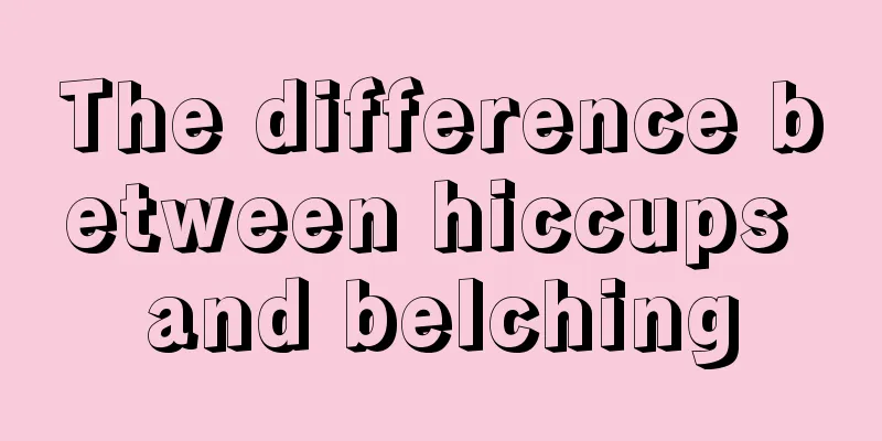 The difference between hiccups and belching