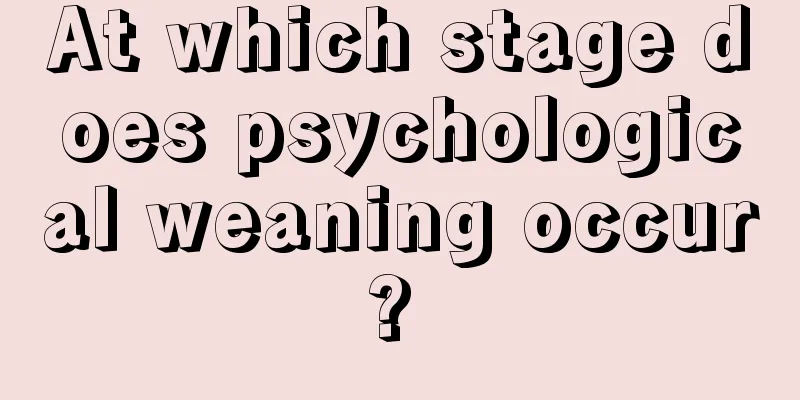 At which stage does psychological weaning occur? 