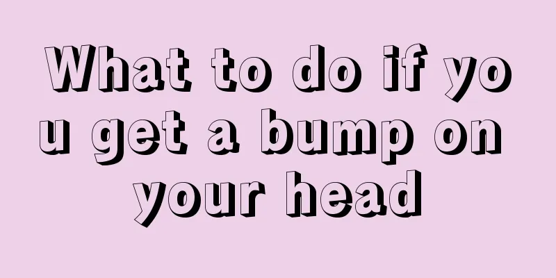 What to do if you get a bump on your head