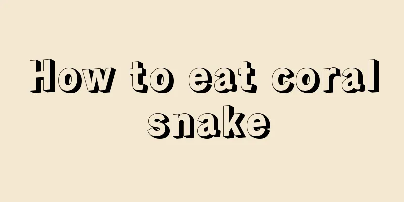 How to eat coral snake