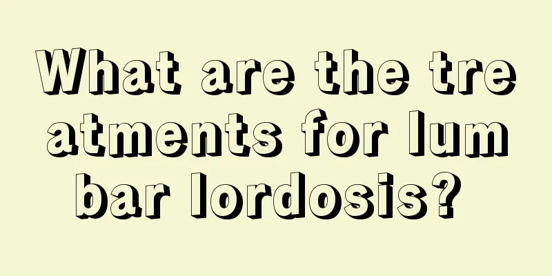 What are the treatments for lumbar lordosis? 