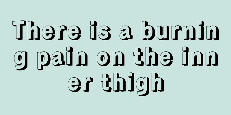 There is a burning pain on the inner thigh