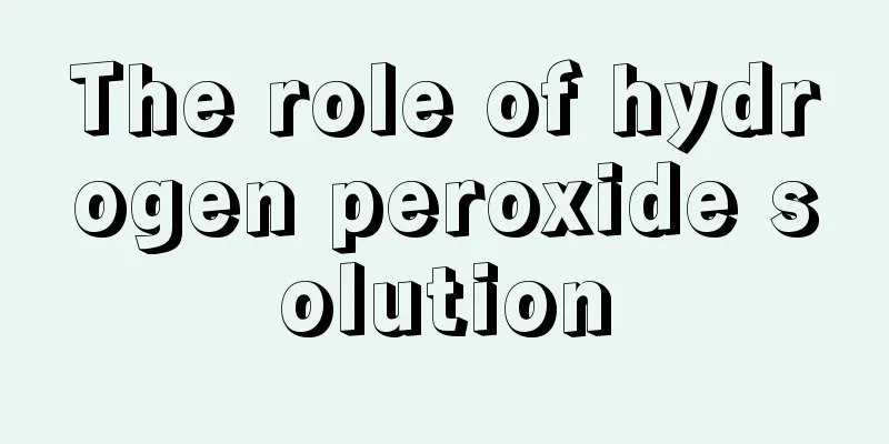 The role of hydrogen peroxide solution