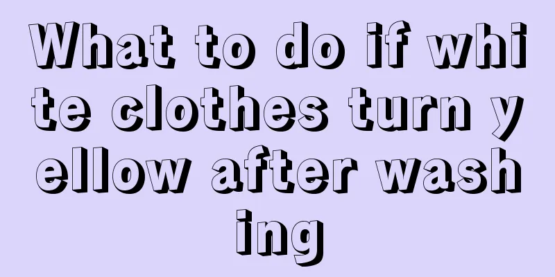 What to do if white clothes turn yellow after washing