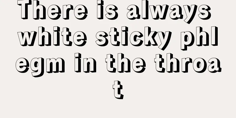 There is always white sticky phlegm in the throat